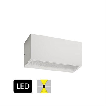 Norlys Asker Hvid Op/Ned Væglampe med LED-modul
